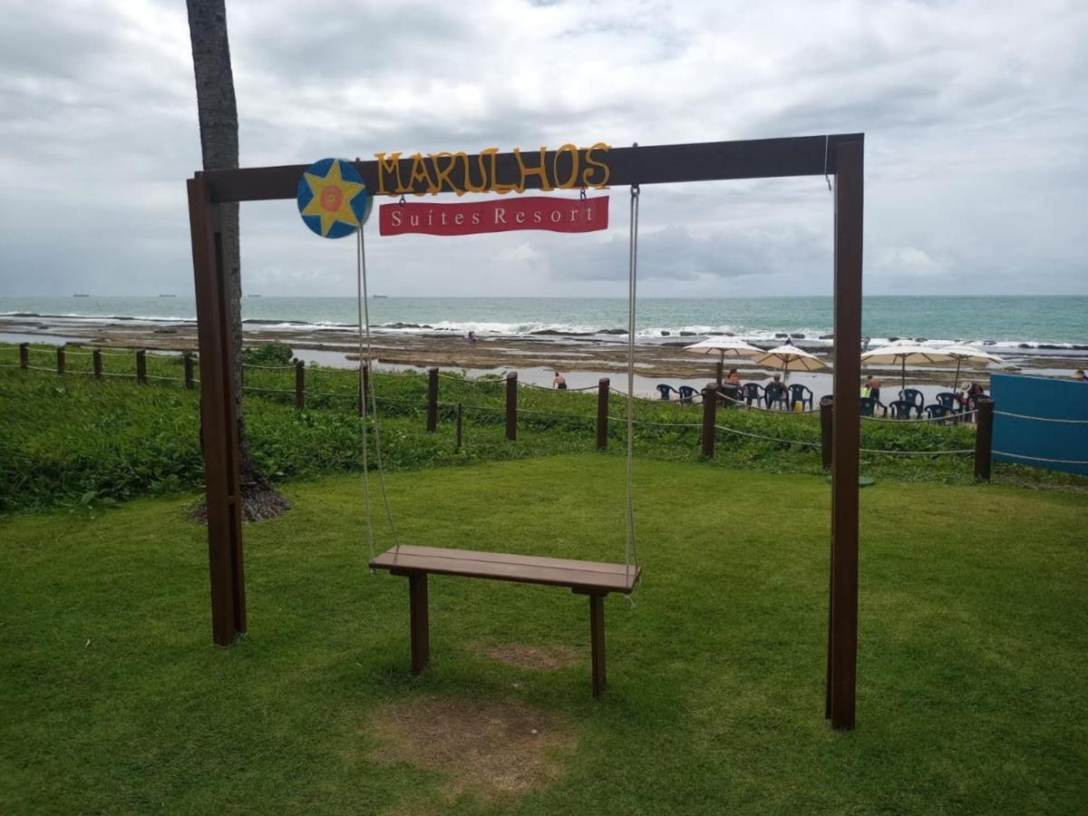 Estudio Marulhos, Varanda Com Vista De Mar E Parque Aquatico, A Beira-Mar Mar De Muro Alto, Com Wi-Fi, Restaurante, Estacionamento E A 10' De Pôrto das Galinhas المظهر الخارجي الصورة